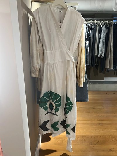 Greek Archaic Kori Peacock Wrap Dress product