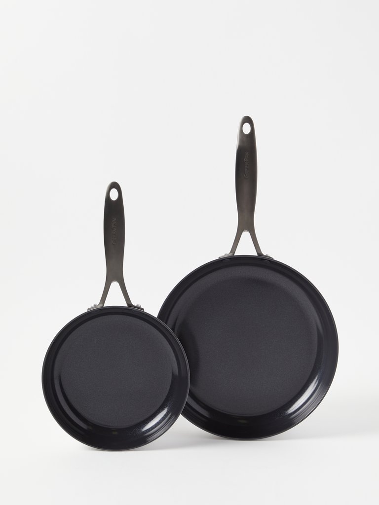 Venice Pro Noir Ceramic Non-Stick Frypan, Set of 2 (8"+10")