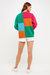 Abstract Colorblock Cardigan