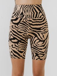 Animal Print Biker Shorts