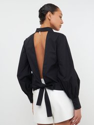 Backless Long Sleeve Shirt