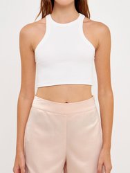 Cropped Racerback Tank