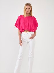 High-Low Cropped T-Shirt