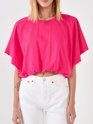 High-Low Cropped T-Shirt