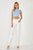 Knit Crew Neck Cropped Tank Top - Powder Blue