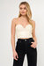 Leather Bustier Top - White