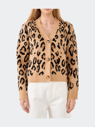 Leopard Knit Cardigan