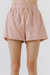 Linen Shorts with Contrast Strap