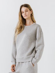 Loungewear Sweatshirt - Heather Gray