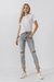 Mid Rise Distressed Ankle Skinny Jeans