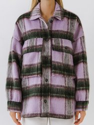 Oversized Plaid Shacket with Pockets