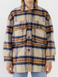 Oversized Plaid Shacket with Pockets