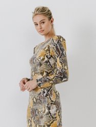 Python Sequin Mini Dress