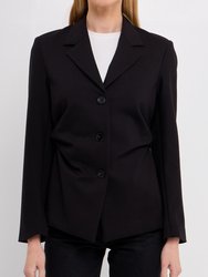 Ruched Blazer