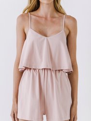 Sleeveless Knit Romper