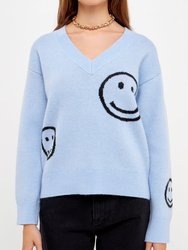 Smile Long Sleeve Sweater