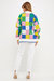 Smiley Colorblock Knit Cardigan