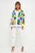 Smiley Colorblock Knit Cardigan - Multi