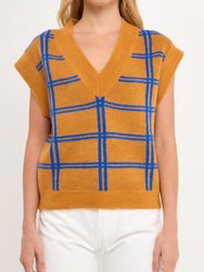 Striped Oversize Sweater Vest