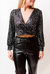 Eliza Open Back Sequin Top In Black Sequin - Black Sequin