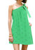 Ellis Eyelet Dress In Green - Green