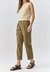 Izzy Cargo Barrel Pants In Deep Olive