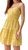 Llana Eyelet Pineapple Mini Dress In Golden Yellow - Golden Yellow