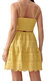 Llana Eyelet Pineapple Mini Dress In Golden Yellow