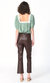 Paz Vegan Leather Pant In Chocolate