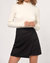 Sarai Pleat Mini Skirt In Black