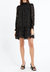 Traci Smocked Neck Burnout Dress In Black/gold