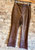 Vegan Leather Crop Pants In Chocolate