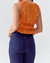 Whitney Textured Top In Orange