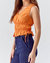 Whitney Textured Top In Orange