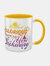 Grindstore Another Glorious Morning How Sickening Inner Two Tone Mug (White/Yellow) (One Size) - White/Yellow