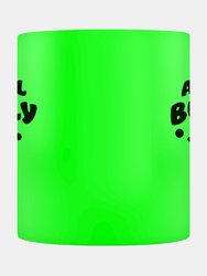 Grindstore Anti-Social Butterfly Neon Mug (Green/Black) (One Size)