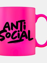 Grindstore Anti Social Mug (Pink/Black) (One Size)