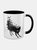 Grindstore Bat Cat Inner Two Tone Mug (White/Black) (One Size) - White/Black