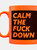 Grindstore Calm The Fuck Down Neon Mug (Orange/Black) (One Size) - Orange/Black