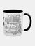 Grindstore Crazy Witch Life Inner Two Tone Mug (White/Black) (One Size) - White/Black