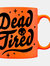 Grindstore Dead Tired Neon Mug (Orange/Black) (One Size)