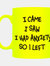 Grindstore I Came I Saw I Had Anxiety So I Left Neon Mug (Yellow/Black) (One Size) - Yellow/Black