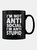 Grindstore I´m Not Anti-Social I´m Anti-Stupid Mug (Black/White) (One Size) - Black/White
