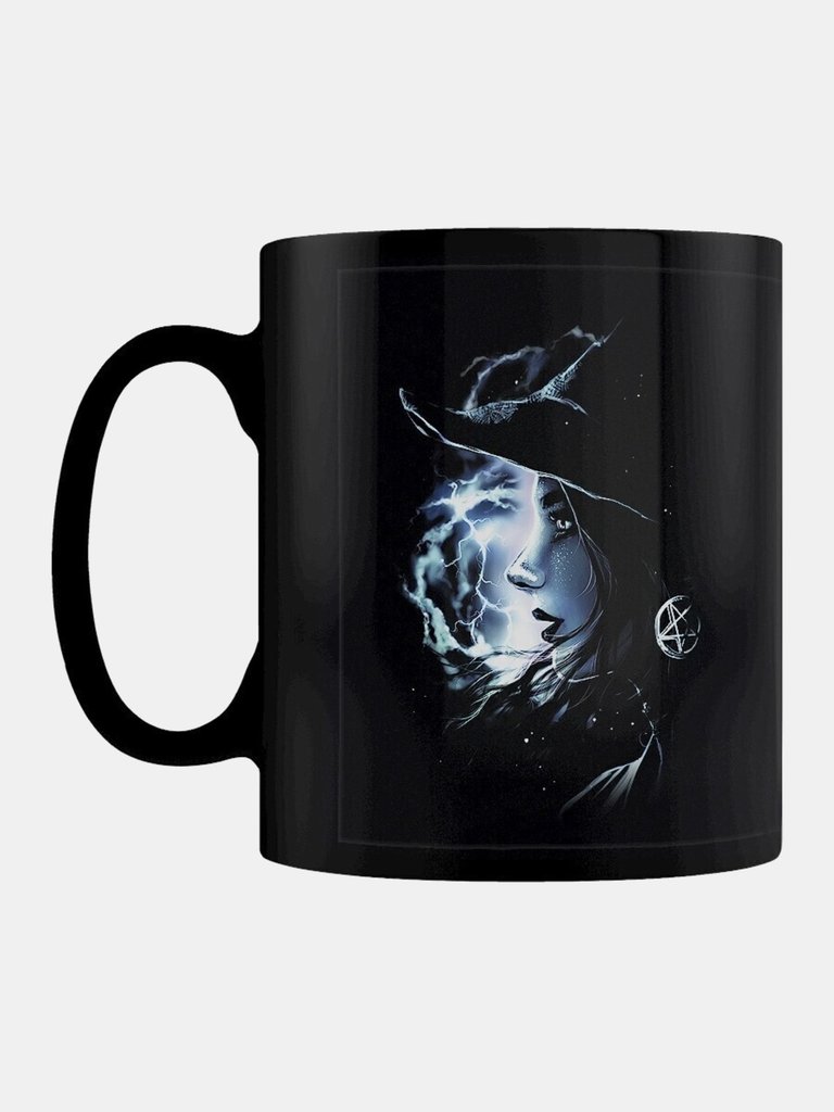 Grindstore Mystic Witch Mug (Black/Light Blue) (One Size)