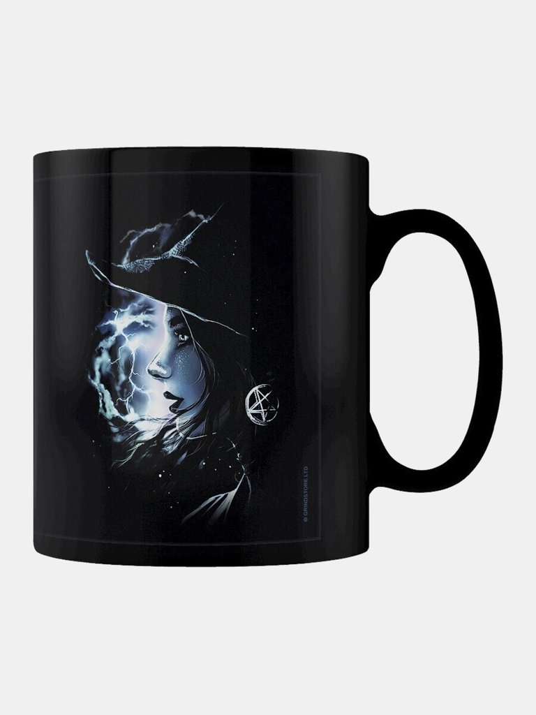 Grindstore Mystic Witch Mug (Black/Light Blue) (One Size) - Black/Light Blue