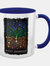 Grindstore Mystical Roots Stay Grounded Inner Two Tone Mug (White/Blue) (One Size)