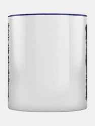Grindstore Mystical Roots Stay Grounded Inner Two Tone Mug (White/Blue) (One Size)
