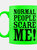 Grindstore Normal People Scare Me Neon Mug (Green/Black) (One Size) - Green/Black