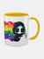 Grindstore Rainbow Reaper Mug (White/Yellow/Black) (One Size) - White/Yellow/Black