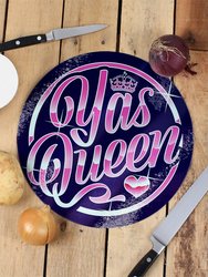 Yas Queen Glass Chopping Board - One Size